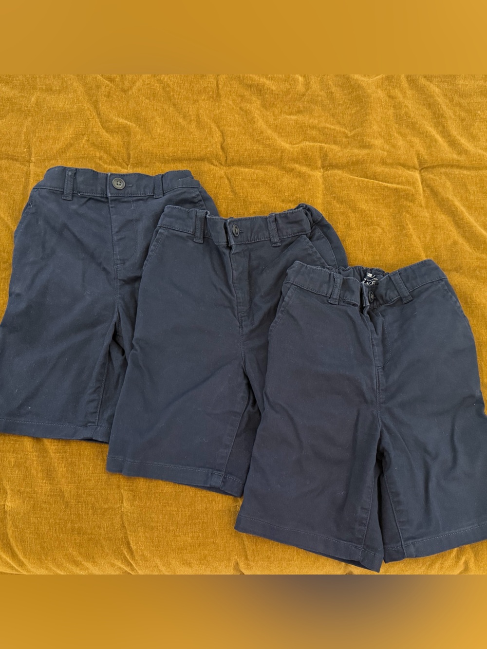 The Children's Place Navy Blue Kids Chino Shorts Trio